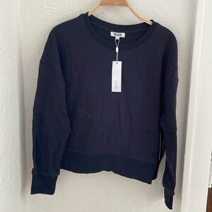 525 Unisex Cotton Crewneck Sweatshirt Size L In Black